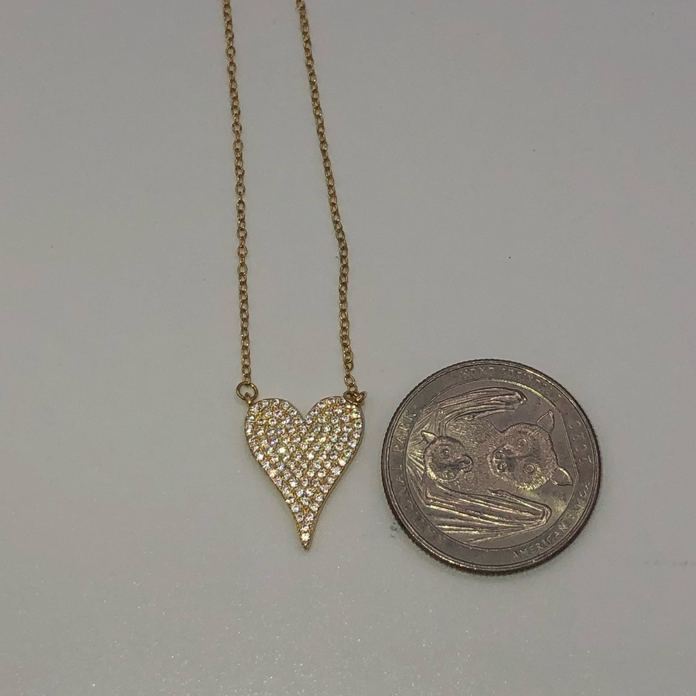 18k 0.83ct Heart Necklace - Picture 6 of 12